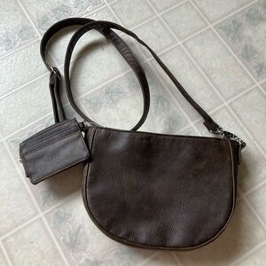 Jewell by 31 vegan leather pebbled Strap Purse with coin purse